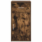 vidaXL Sideboard mit Schubladen Geräucherte Eiche 38 x 34 x 75 cm
