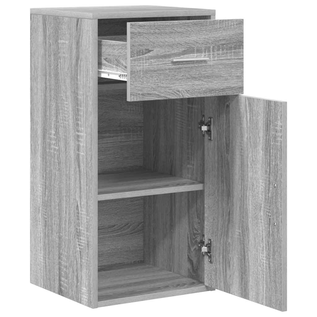 vidaXL Sideboard mit Schubladen Graues Sonoma 38 x 34 x 75 cm
