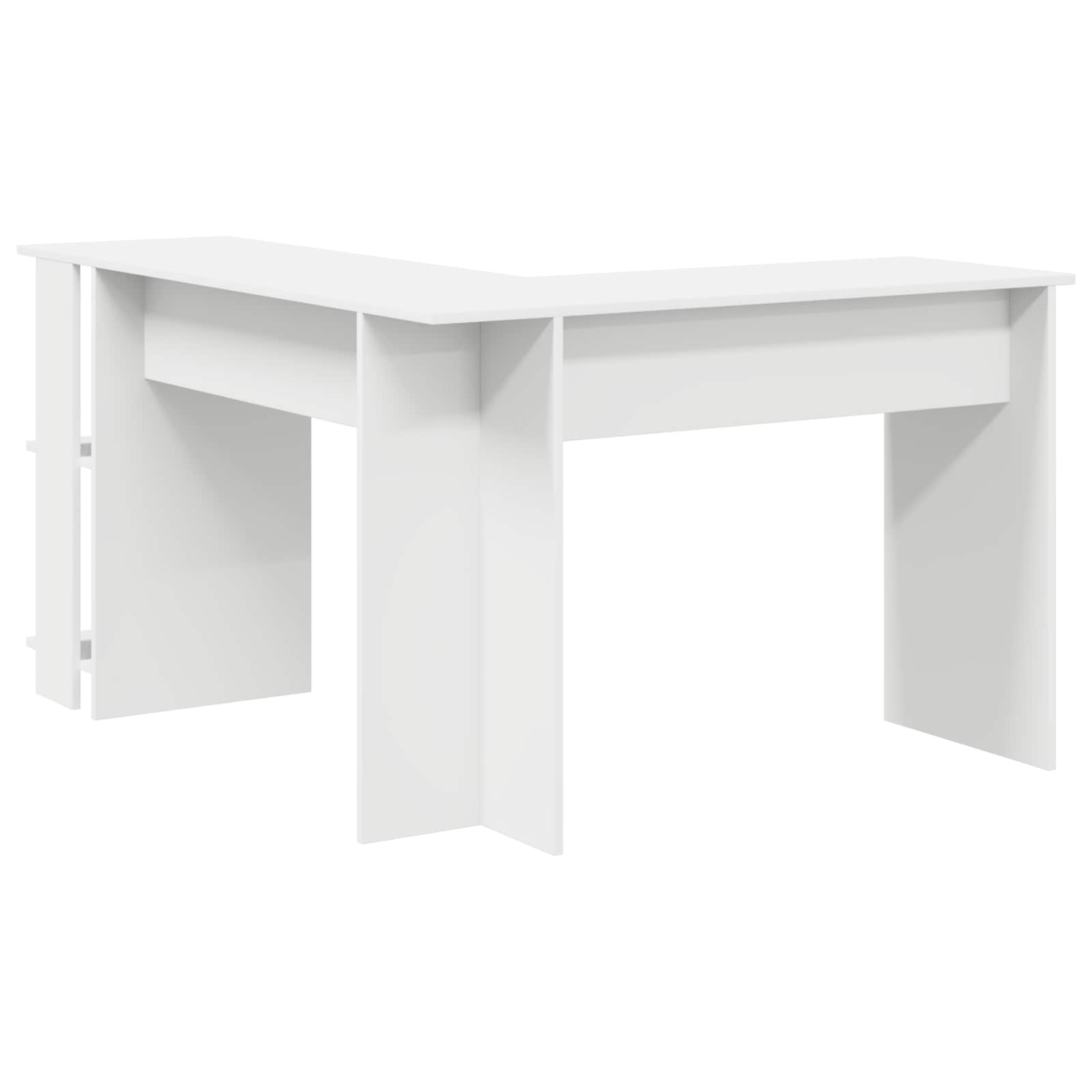 vidaXL Eck-Schreibtisch Weiß 140 x 113,5 x 75 cm Holzwerkstoff