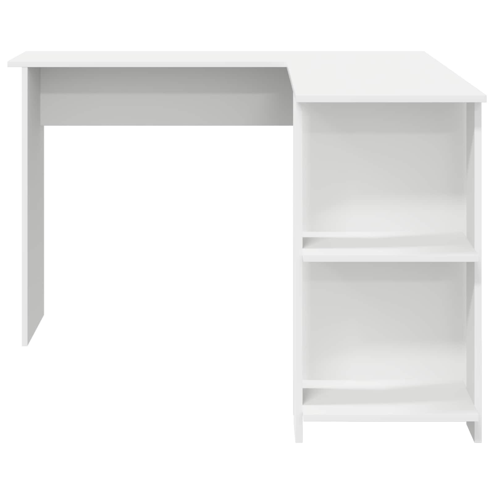 vidaXL Eck-Schreibtisch Weiß 140 x 113,5 x 75 cm Holzwerkstoff