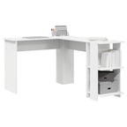 vidaXL Eck-Schreibtisch Weiß 140 x 113,5 x 75 cm Holzwerkstoff