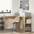 vidaXL Eck-Schreibtisch Sonoma-Eiche 140 x 113,5 x 75 cm Holzwerkstoff