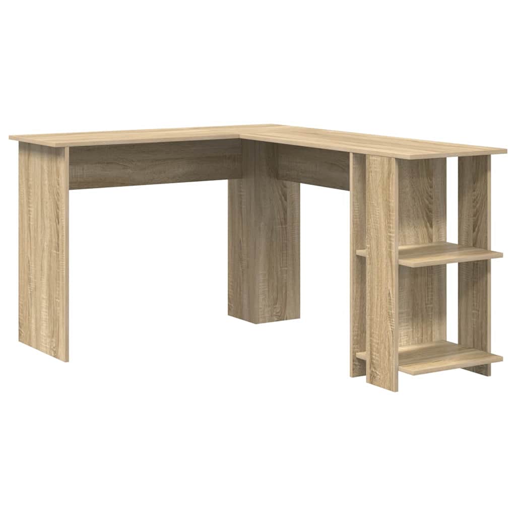 vidaXL Eck-Schreibtisch Sonoma-Eiche 140 x 113,5 x 75 cm Holzwerkstoff