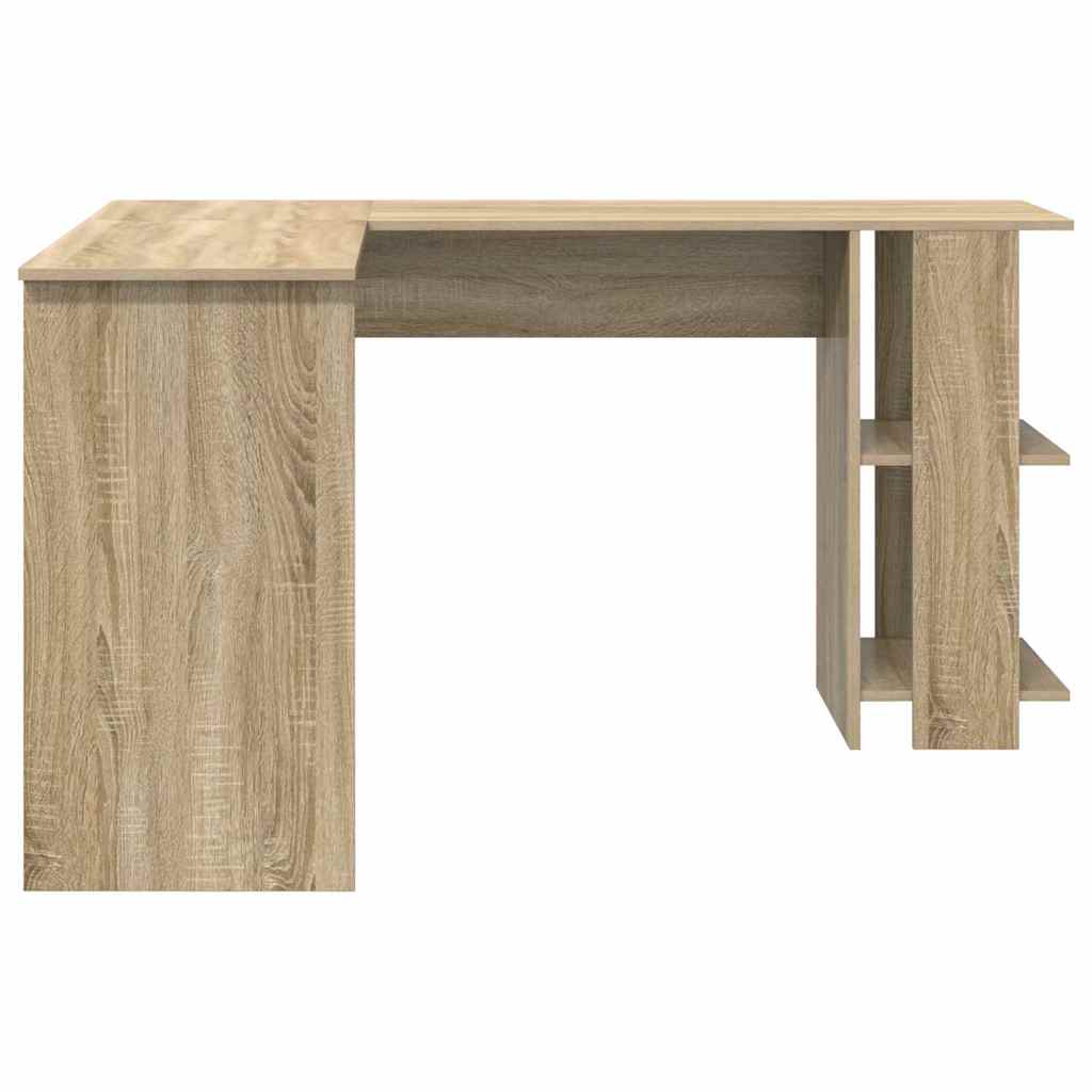 vidaXL Eck-Schreibtisch Sonoma-Eiche 140 x 113,5 x 75 cm Holzwerkstoff