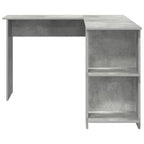 vidaXL Eck-Schreibtisch Beton Grau 140 x 113,5 x 75 cm Holzwerkstoff