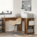 vidaXL Eck-Schreibtisch Altholz 140 x 113,5 x 75 cm Holzwerkstoff