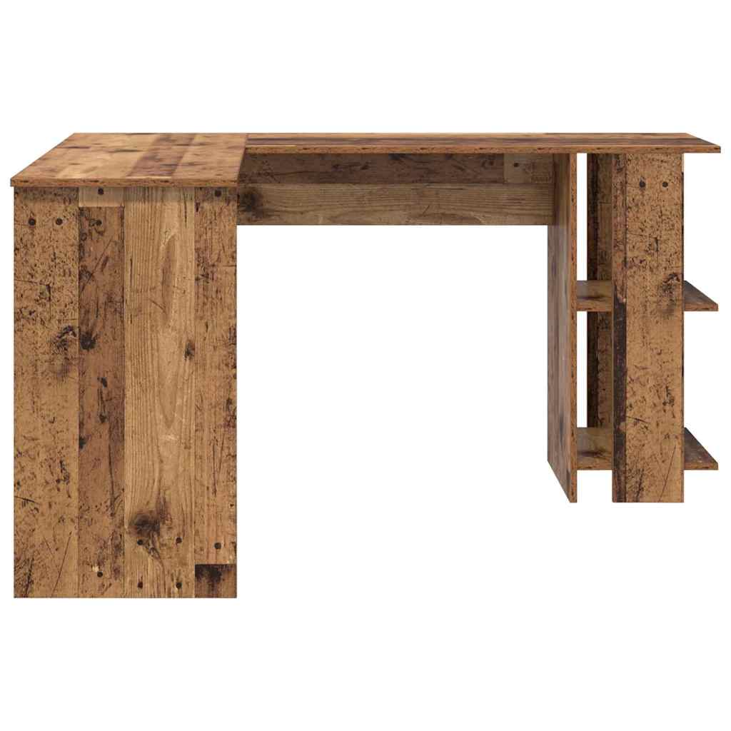 vidaXL Eck-Schreibtisch Altholz 140 x 113,5 x 75 cm Holzwerkstoff