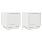 vidaXL Nachttisch 2 pcs Weiß 44 x 34,5 x 45 cm Holzwerkstoff