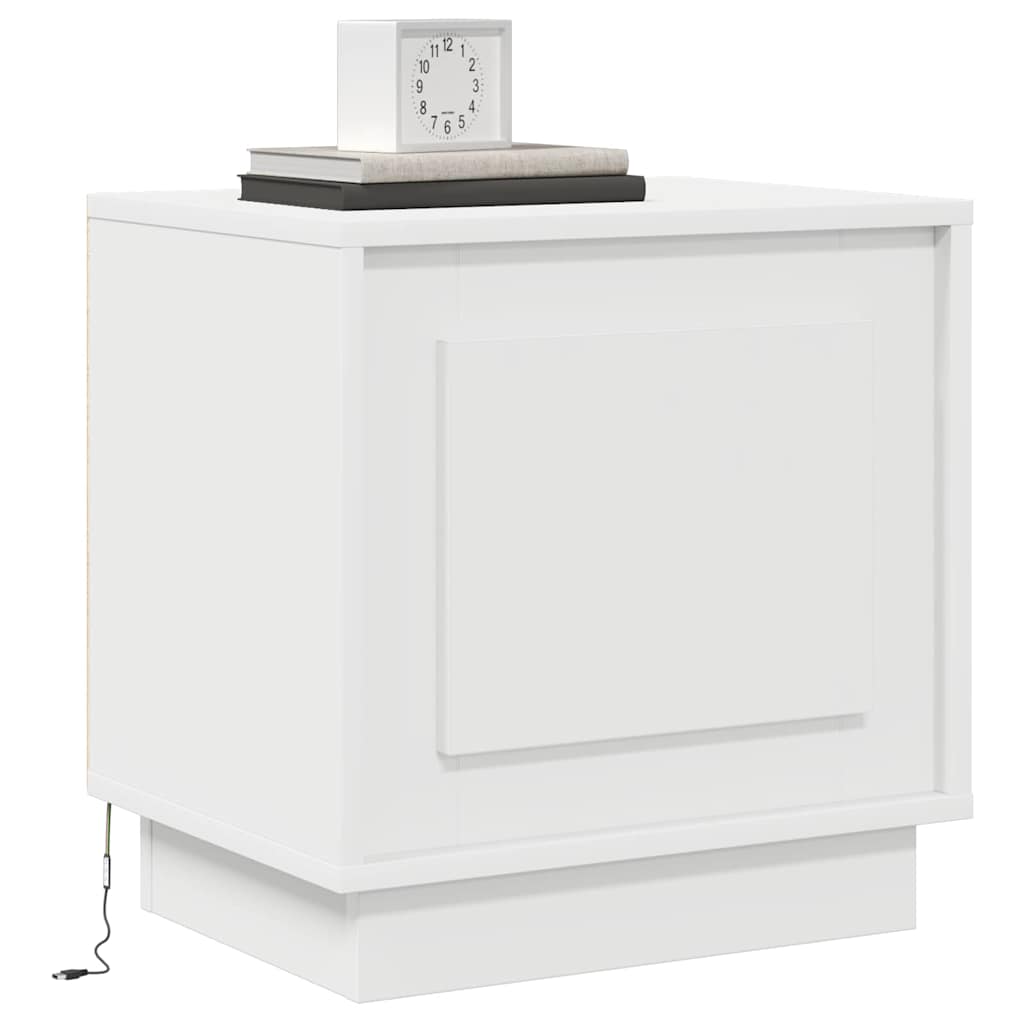 vidaXL Nachttisch 2 pcs Weiß 44 x 34,5 x 45 cm Holzwerkstoff