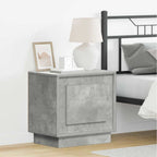 vidaXL Nachttisch 2 pcs Beton Grau 44 x 34,5 x 45 cm Holzwerkstoff