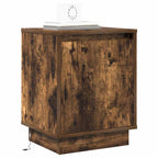 vidaXL Nachttisch mit 2 pcs Geräucherte Eiche 39 x 34,5 x 50 cm