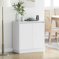 vidaXL LED-Sideboard für Weiß 71 x 34,5 x 75 cm Holzwerkstoff