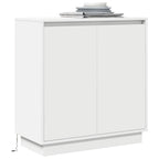 vidaXL LED-Sideboard für Weiß 71 x 34,5 x 75 cm Holzwerkstoff