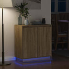 vidaXL LED-Sideboard für Sonoma-Eiche 71 x 34,5 x 75 cm Holzwerkstoff