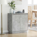 vidaXL LED-Sideboard für Betongrau 71 x 34,5 x 75 cm Holzwerkstoff