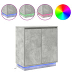 vidaXL LED-Sideboard für Betongrau 71 x 34,5 x 75 cm Holzwerkstoff