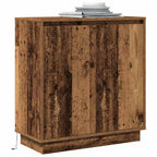 vidaXL LED-Sideboard für Altholz 71 x 34,5 x 75 cm Holzwerkstoff