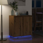 vidaXL LED-Sideboard für Artisan-Eiche 71 x 34,5 x 75 cm
