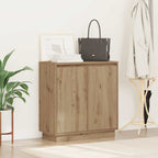 vidaXL LED-Sideboard für Artisan-Eiche 71 x 34,5 x 75 cm