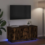 vidaXL TV-Schränk Geräucherte Eiche 100 x 38 x 49 cm Holzwerkstoff