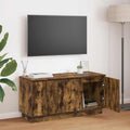 vidaXL TV-Schränk Geräucherte Eiche 100 x 38 x 49 cm Holzwerkstoff