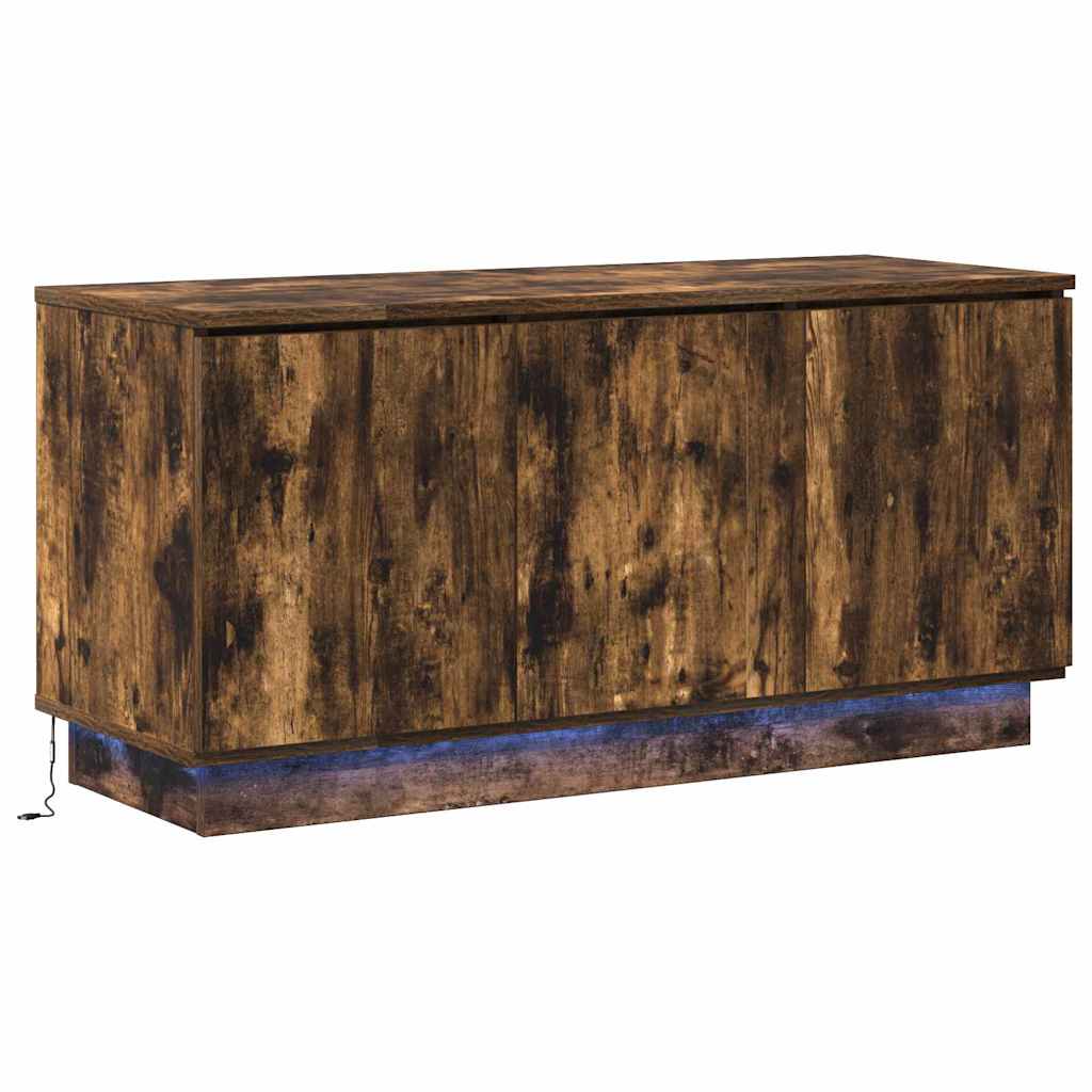 vidaXL TV-Schränk Geräucherte Eiche 100 x 38 x 49 cm Holzwerkstoff