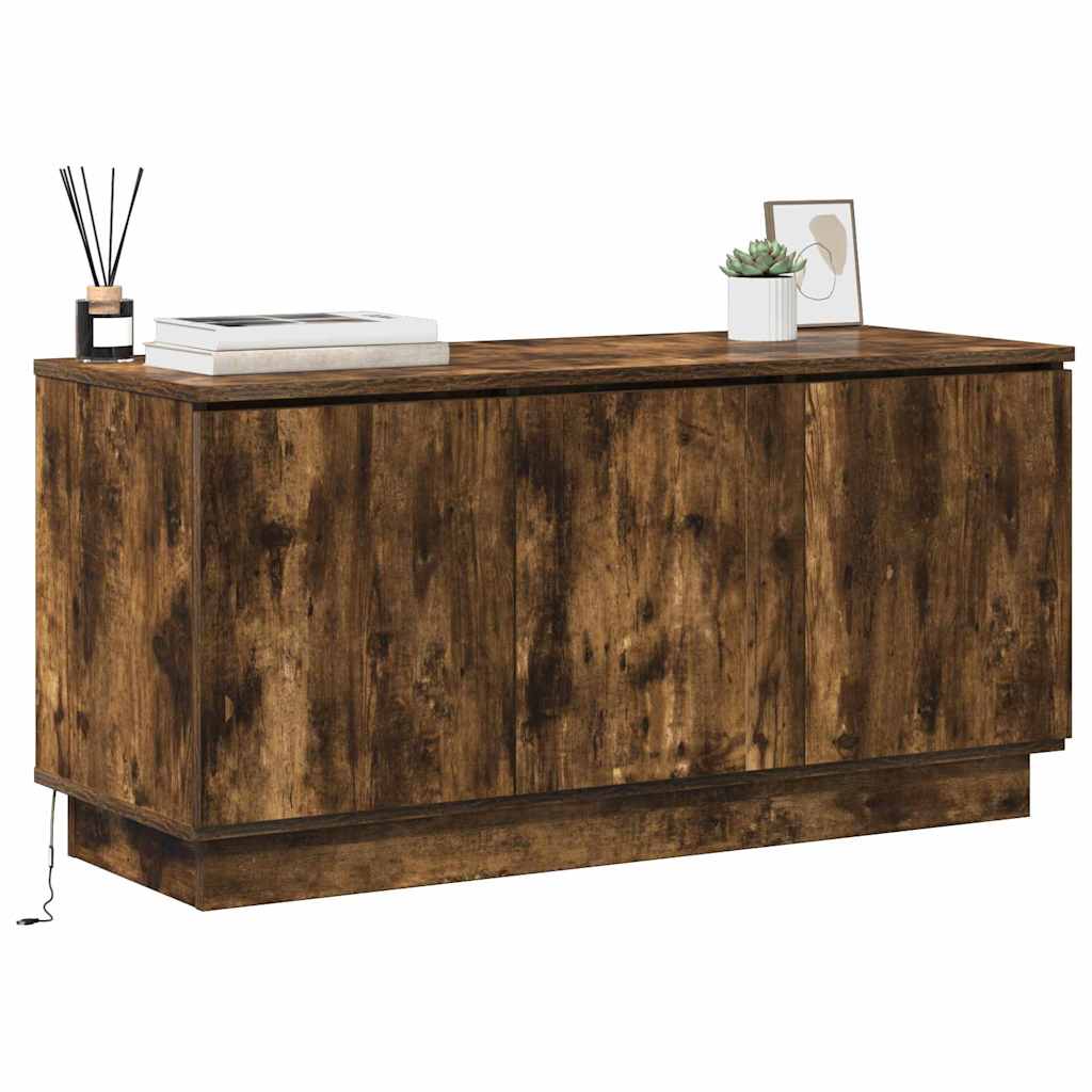 vidaXL TV-Schränk Geräucherte Eiche 100 x 38 x 49 cm Holzwerkstoff