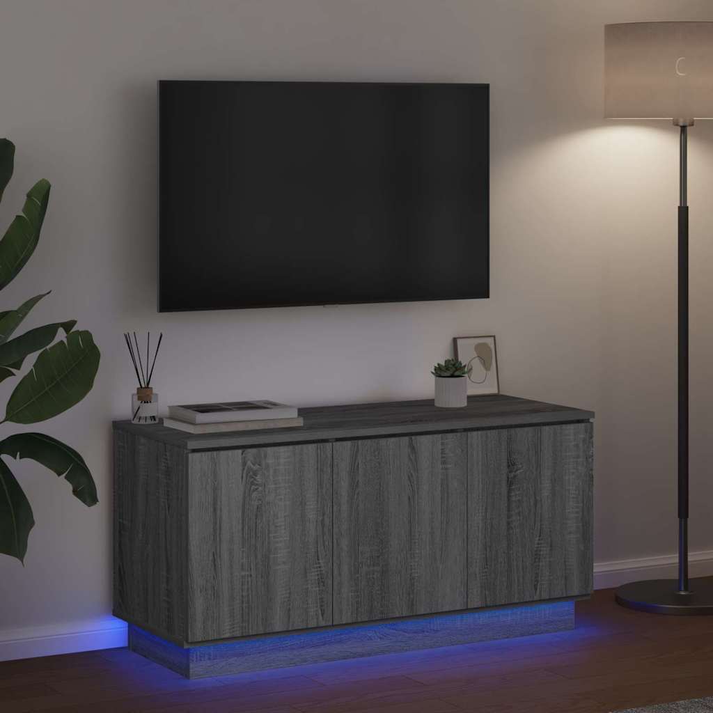 vidaXL TV-Schränk Graues Sonoma 100 x 38 x 49 cm Holzwerkstoff