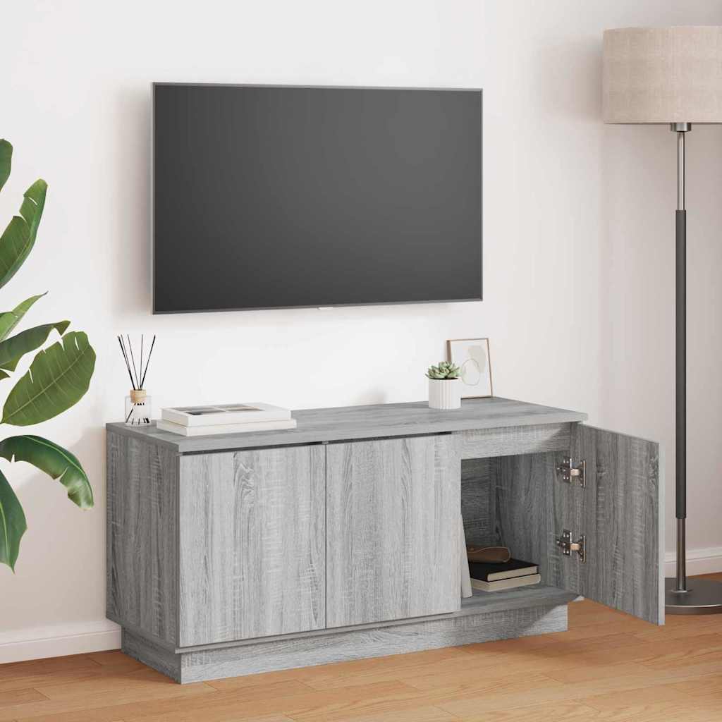 vidaXL TV-Schränk Graues Sonoma 100 x 38 x 49 cm Holzwerkstoff