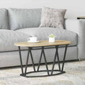 vidaXL Couchtisch Sonoma-Eiche 80 x 40 x 40.5 cm Sperrholz und Metall