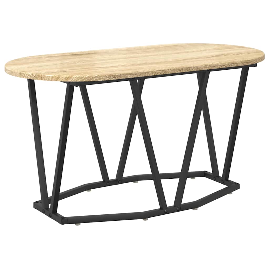 vidaXL Couchtisch Sonoma-Eiche 80 x 40 x 40.5 cm Sperrholz und Metall
