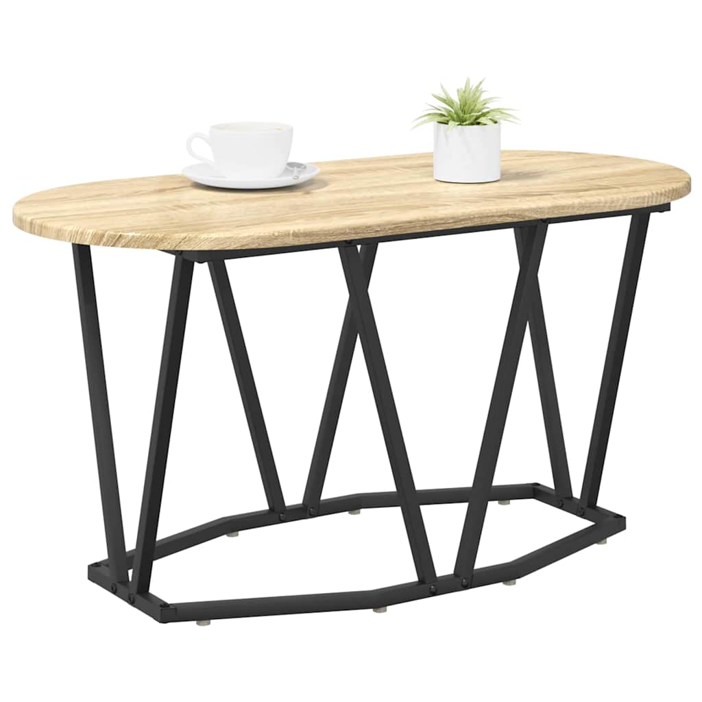 vidaXL Couchtisch Sonoma-Eiche 80 x 40 x 40.5 cm Sperrholz und Metall