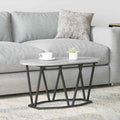 vidaXL Couchtisch Grau 80 x 40 x 40.5 cm Sperrholz und Metall