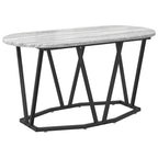 vidaXL Couchtisch Grau 80 x 40 x 40.5 cm Sperrholz und Metall