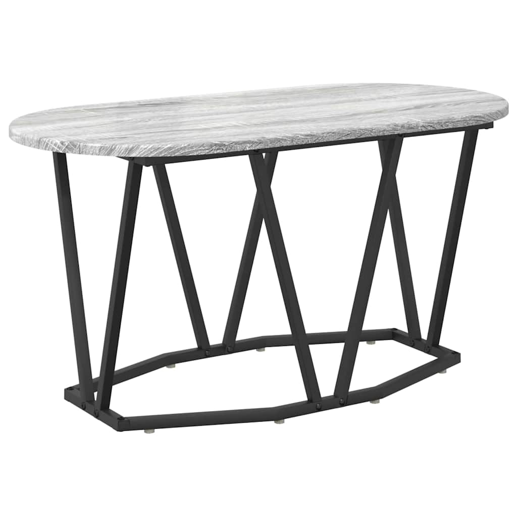 vidaXL Couchtisch Grau 80 x 40 x 40.5 cm Sperrholz und Metall