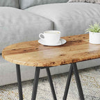 vidaXL Couchtisch Altholz 80 x 40 x 40.5 cm Sperrholz und Metall