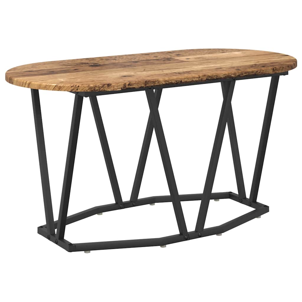 vidaXL Couchtisch Altholz 80 x 40 x 40.5 cm Sperrholz und Metall