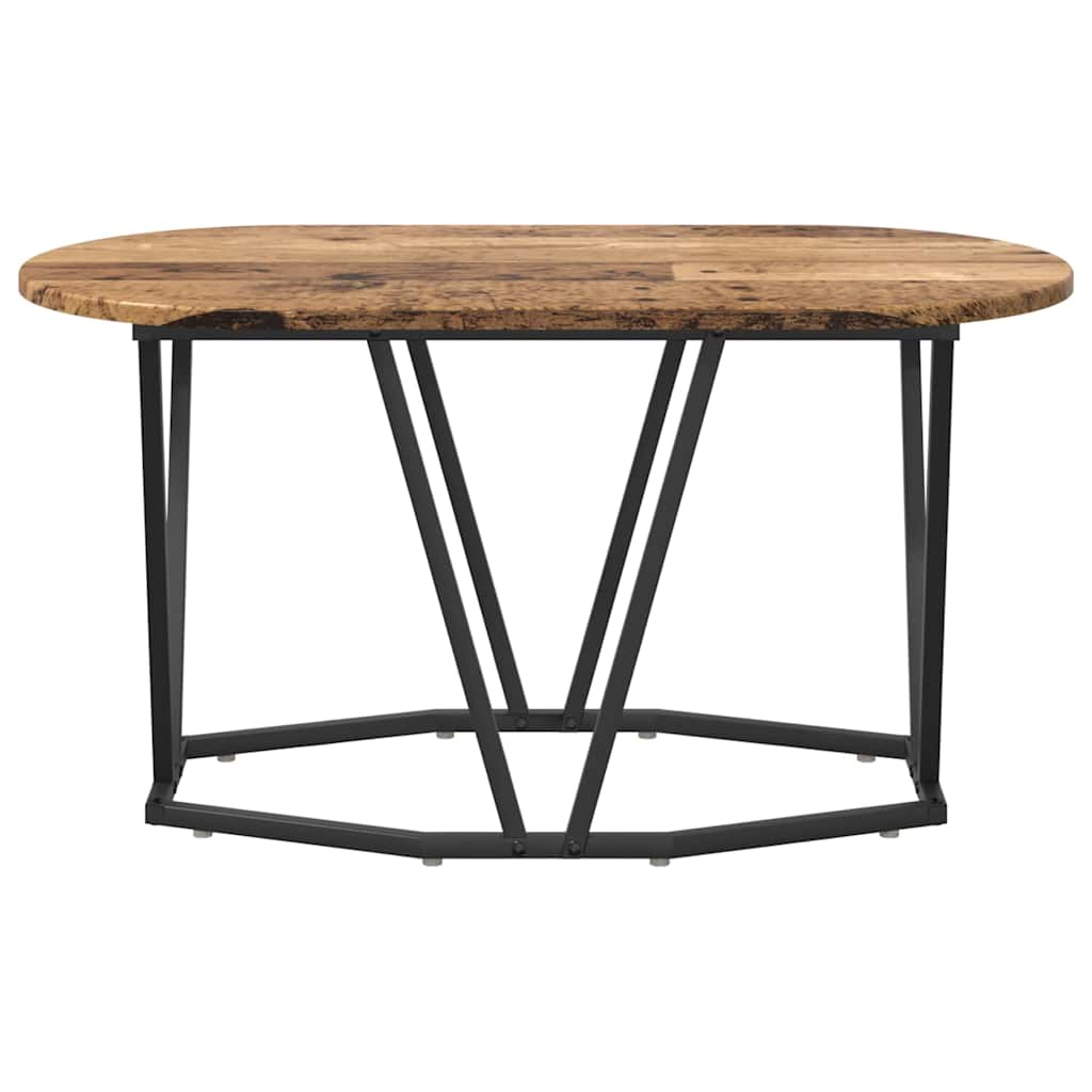 vidaXL Couchtisch Altholz 80 x 40 x 40.5 cm Sperrholz und Metall