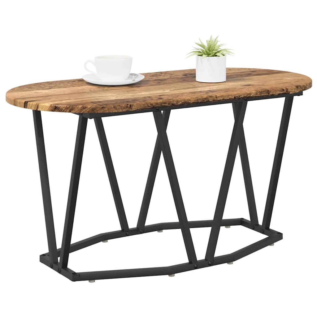 vidaXL Couchtisch Altholz 80 x 40 x 40.5 cm Sperrholz und Metall