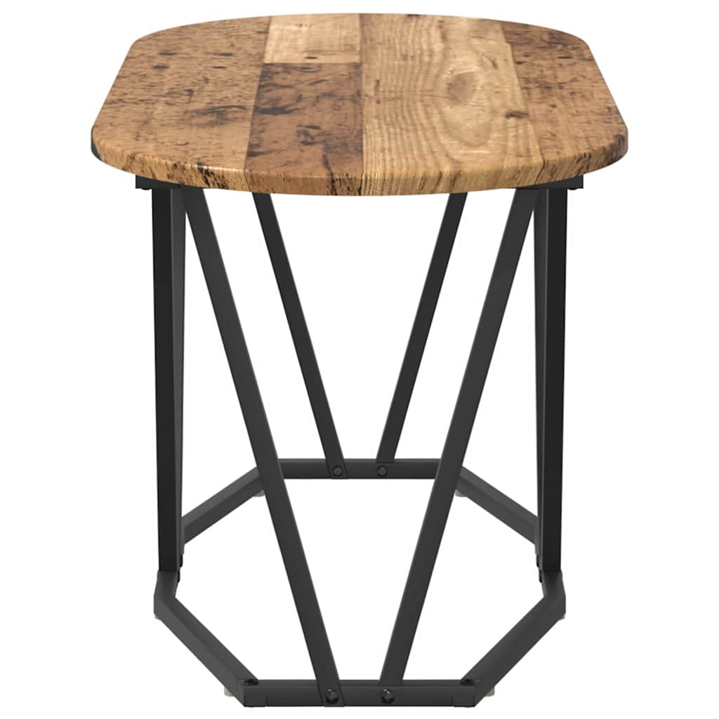 vidaXL Couchtisch Altholz 80 x 40 x 40.5 cm Sperrholz und Metall