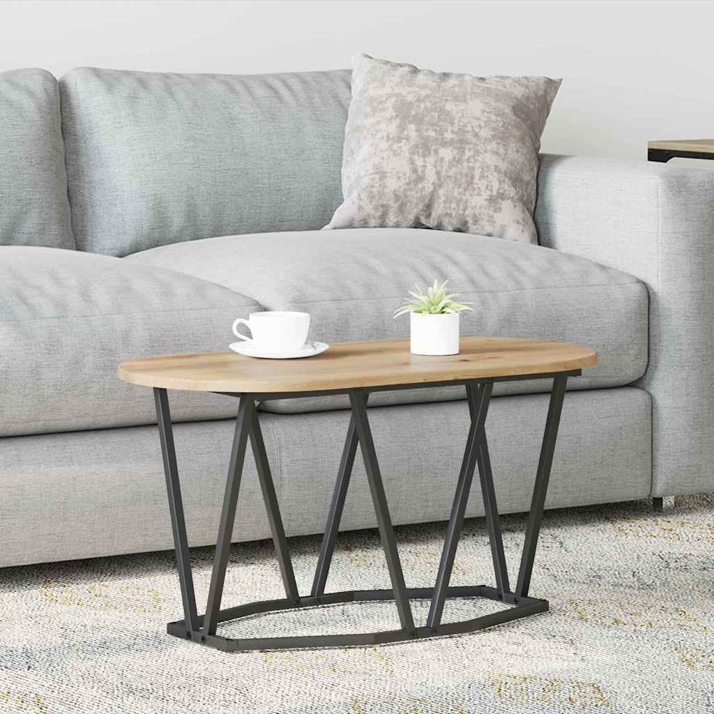 vidaXL Couchtisch Artisan-Eiche 80 x 40 x 40.5 cm Sperrholz und Metall