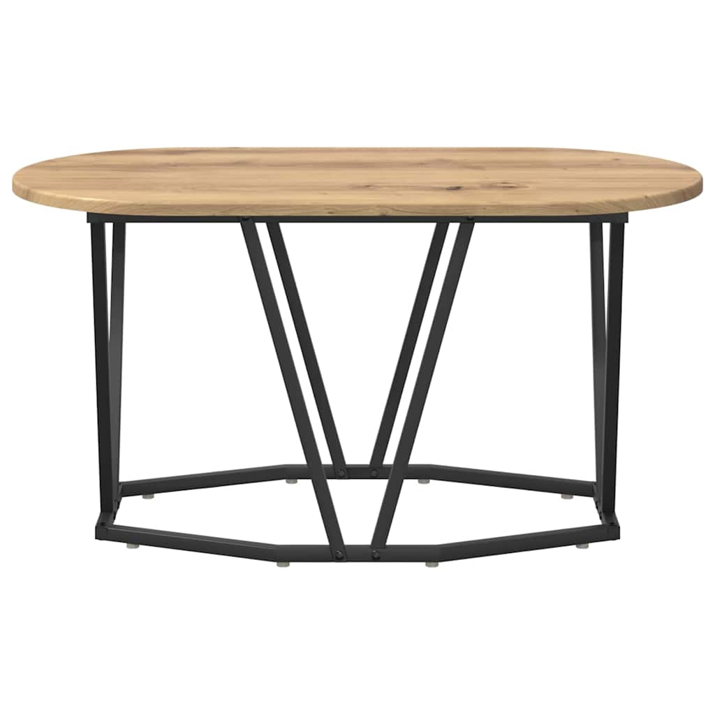vidaXL Couchtisch Artisan-Eiche 80 x 40 x 40.5 cm Sperrholz und Metall