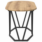 vidaXL Couchtisch Artisan-Eiche 80 x 40 x 40.5 cm Sperrholz und Metall