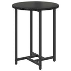 vidaXL Beistelltisch-Set 2 pcs Schwarz Eichen-Optik