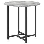 vidaXL Beistelltisch-Set 2 pcs Grau Sonoma und Schwarz