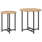 vidaXL Beistelltisch-Set 2 pcs Artisan Eiche und Schwarz