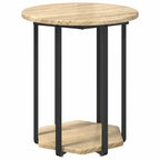vidaXL Beistelltisch-Set mit Regal 2 pcs Braun