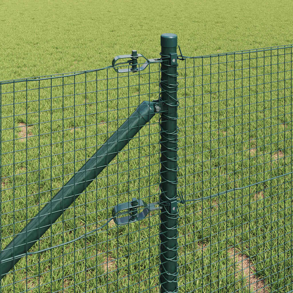 vidaXL Schweißdrahtzaun mit Spikes 50 x 0,5 m PVC-beschichteter Stahl