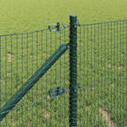 vidaXL Schweißdrahtzaun mit Spikes 50 x 0,5 m PVC-beschichteter Stahl