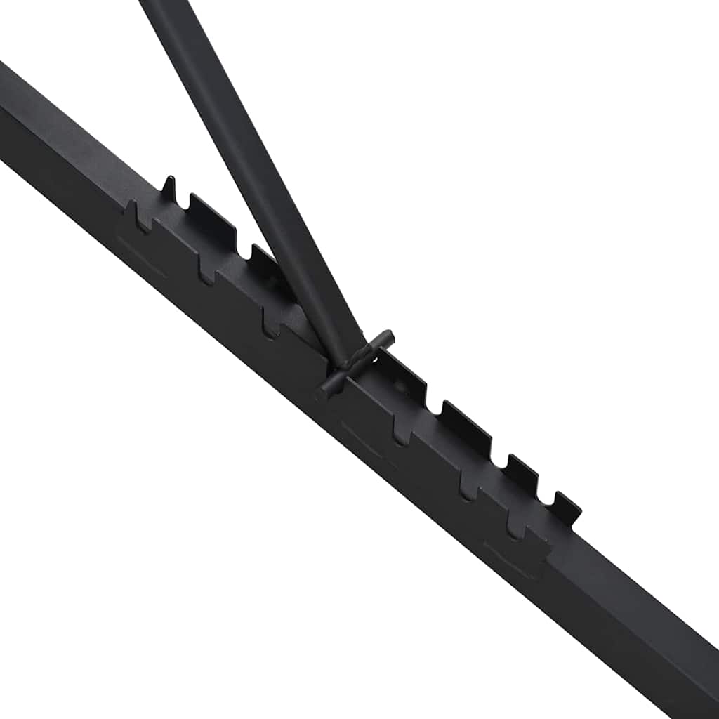 vidaXL Hantelbank Schwarz 131 x 41 x 110 cm Pulverbeschichteter Stahl
